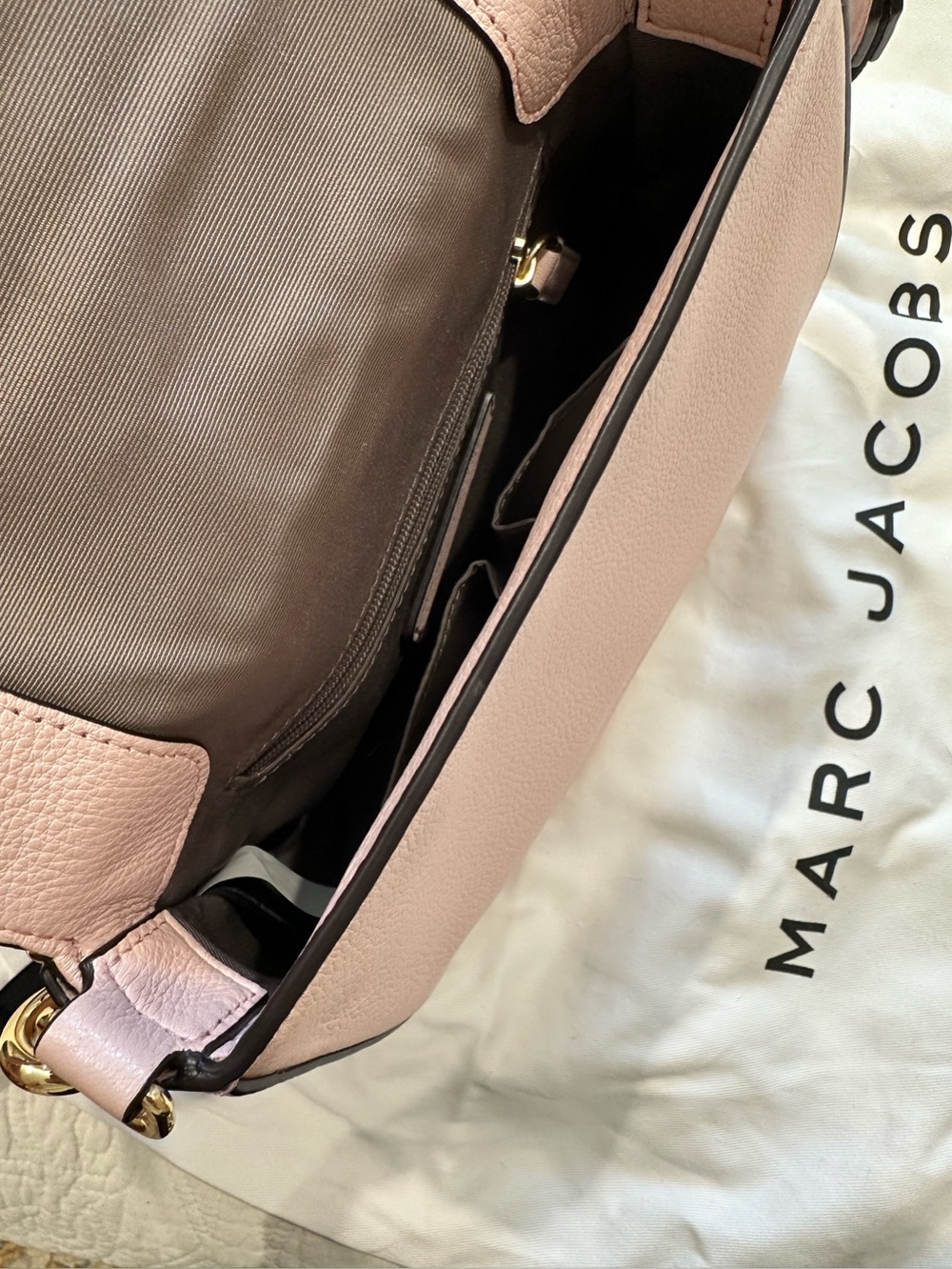 NWOT Marc Jacob’s small pink leather Nomad cross body bag - Picture 4 of 16